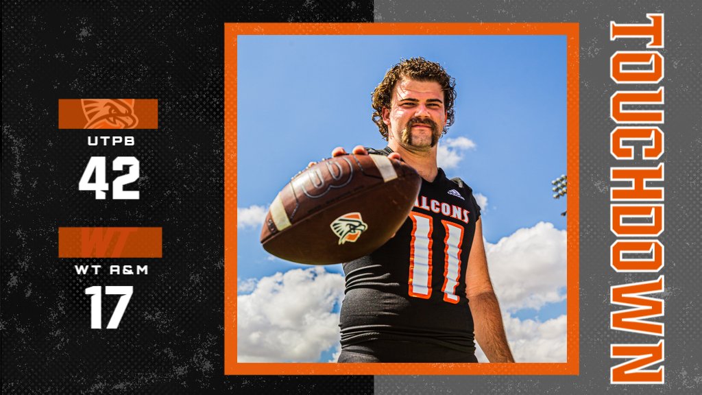 utpbfalcons's tweet photo. Clayton Roberts continues his night throwing his 6th TD of the game to extend the @utpbfootball lead. Watch the action at https://t.co/vWe1fKnMsj. https://t.co/DfrgvgN3pY