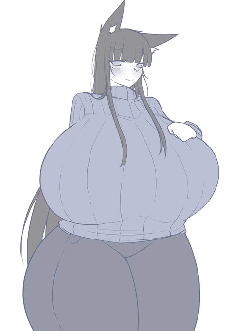 黒髪ロング縦セタおきつねさん🦊 