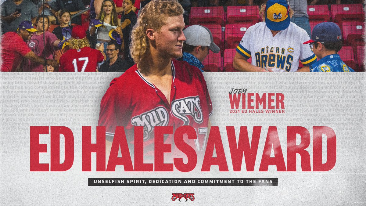 Wilson_Warbirds's tweet photo. Tonight we announced our 2021 end of season awards.

The Ed Hales Award is presented annually to the player who best exemplifies unselfish spirit, dedication, and commitment to the fans and community.

This year's winner is Joey Wiemer. https://t.co/3IY9QxHnvB