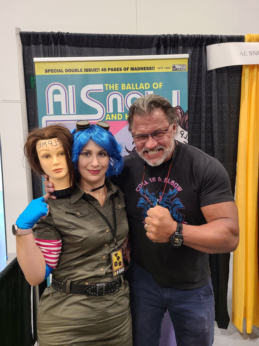 ScreamQueenB326's tweet photo. Thank you to the @TheRealAlSnow for taking the time to a blue haired dork like me, as well as giving @TLBKirby some very great advice. He, myself and our friend @TimRussVA appreciate all you do sir! https://t.co/FwsC2F48ok