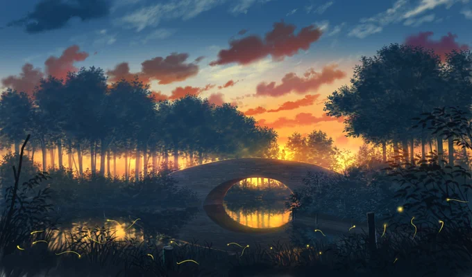 グズついた天気が続くみたいですね〜…
こんな感じの夕焼けが見たいものです 