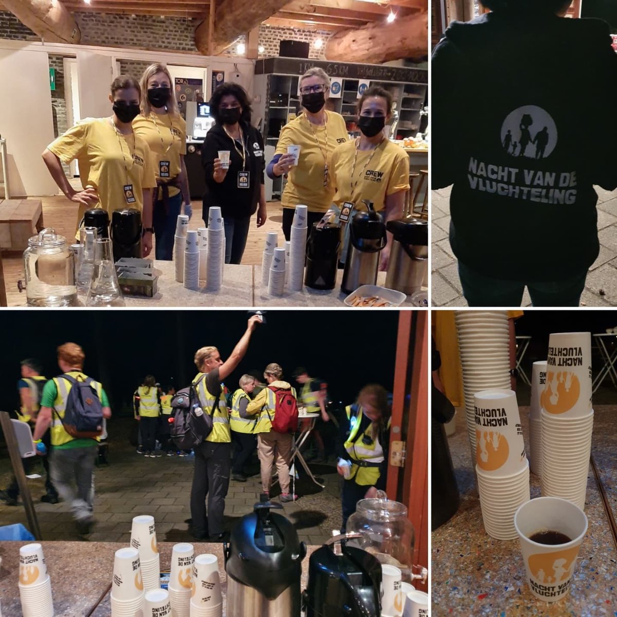 De Tilburgse Open Roeivereniging is de eerste rustlocatie in Tilburg.
Wij staan vannacht klaar met koffie en thee!  #nachtvandevluchteling #NvdV21 #kommaardoor #welkom #TOR #eerstestop #stempelen #koffiebreak #crew