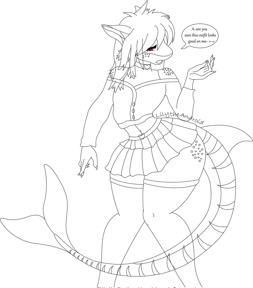 LilytheAndroid's tweet image. A fun little work in progress for my lovely friend Ali hoping to finish the coloring up for him soon but i think he&apos;s looking lovely~