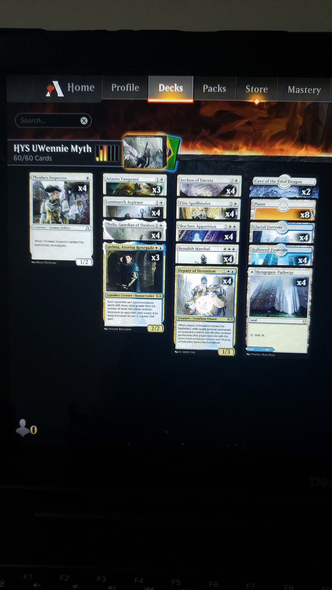 julioceliao's tweet photo. I was trying something new... again 😄 WW splash blue in historic (bo1) @ArenaDecklists @mtgazone https://t.co/AoglAYs6Uh