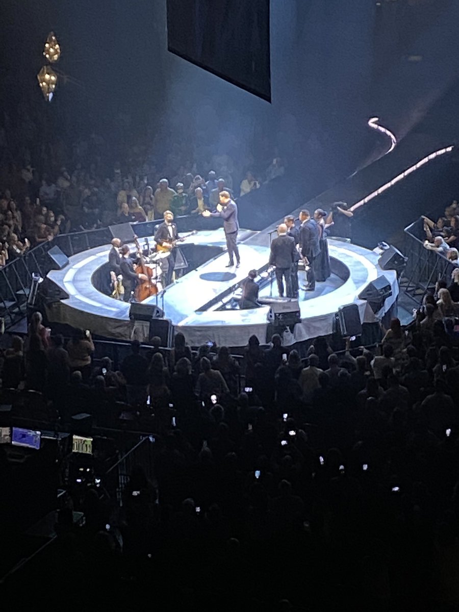 Buble’ was fantastic! So worth the wait! <a href="/MichaelBuble/">Michael Bublé</a>