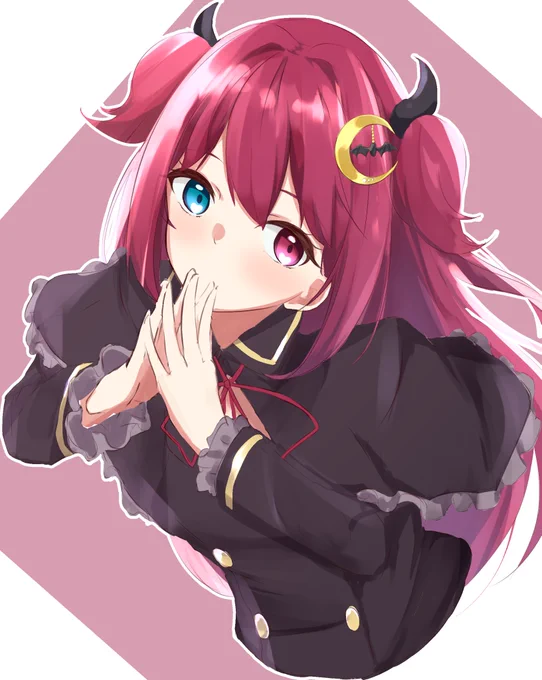 とある切り抜き見て思い立ったので、ロアちゃんらくがき 