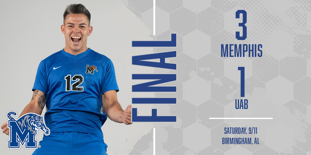 MemphisMSoccer's tweet photo. A road W for the Tigers! 👏

Memphis wraps up its six-match road trip Tuesday at Central Arkansas!

#GoTigersGo https://t.co/ppZN8E00oA