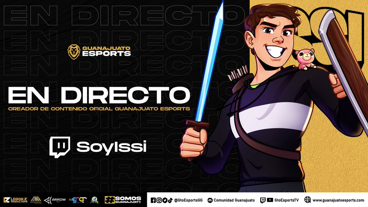 🔴 𝗘𝗡 𝗗𝗜𝗥𝗘𝗖𝗧𝗢 

Ya estamos en vivo por el canal de #twitch de <a href="/theissi_/">Soy ISSI</a>, primer directo como creador de contenido oficial. 🦁🖤💛

¡Te esperamos! 🔥
📺 twitch.tv/soyissi
📺 twitch.tv/soyissi
📺 twitch.tv/soyissi

#SomosGuanajuato
