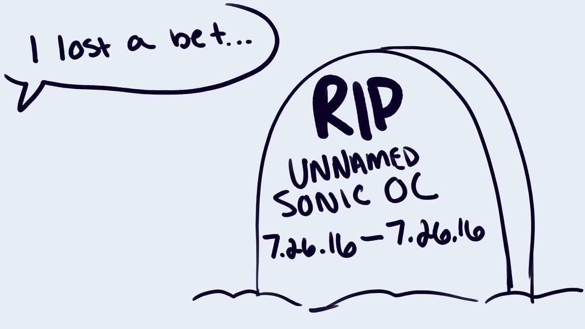 a deal is a deal, here's my dead sonic oc back from the grave https://t.co/ur6wqNNhJ6 