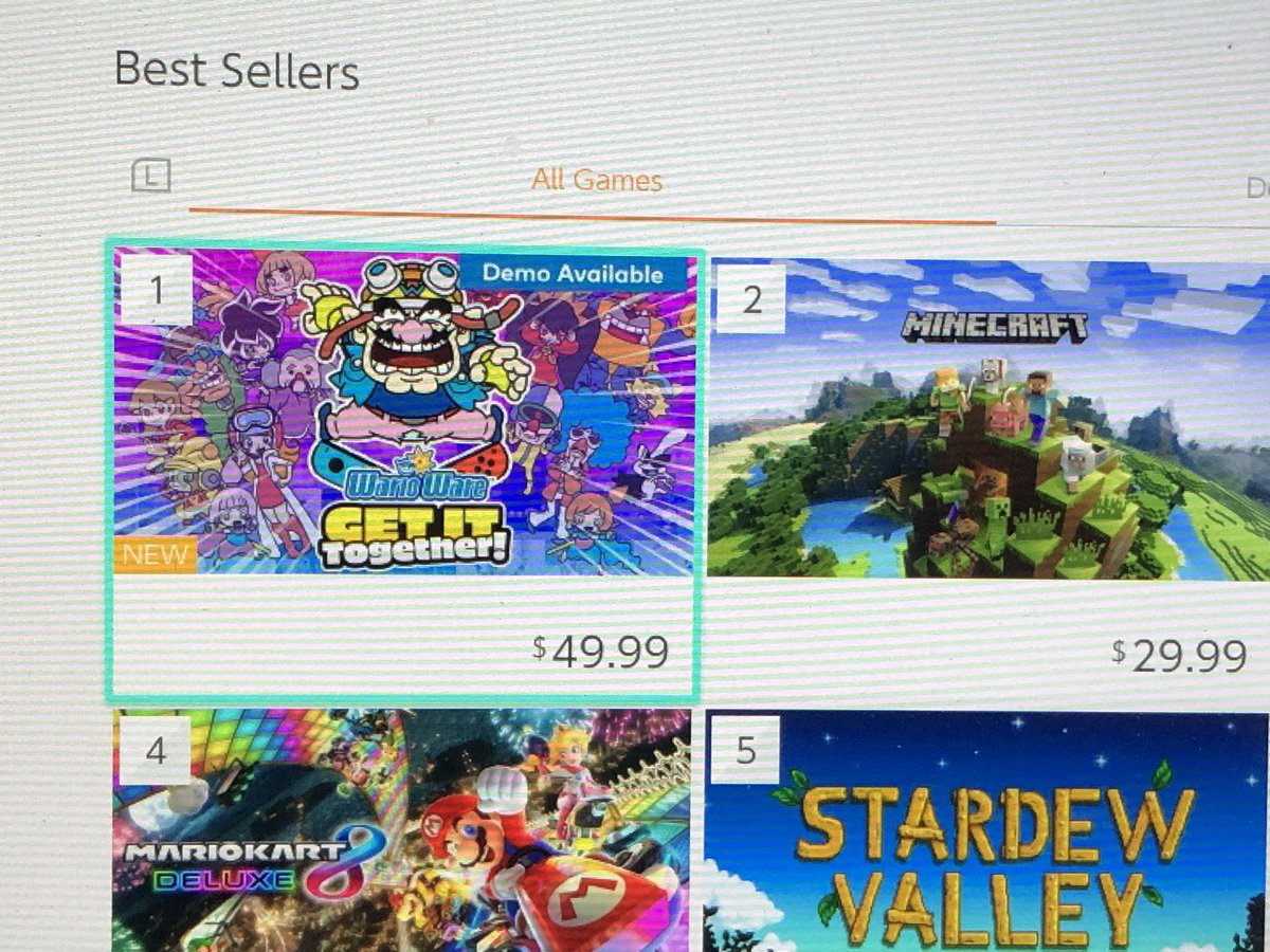 CrocOclock's tweet photo. WarioWare Get It Together is the best selling game on Nintendo Switch eShop in the US, Japan and UK 🔥 #WarioWare https://t.co/WKIV5BTRAj