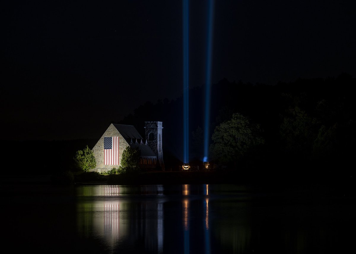 I’ve had an alarm set on my phone for years now, reminding me to shoot the 9/11 tribute at Old Stone Church, only to find out that they only do it on the ‘bigger’ anniversaries. I finally saw the display tonight + it was so powerful and beautiful

 telegram.com/picture-galler…