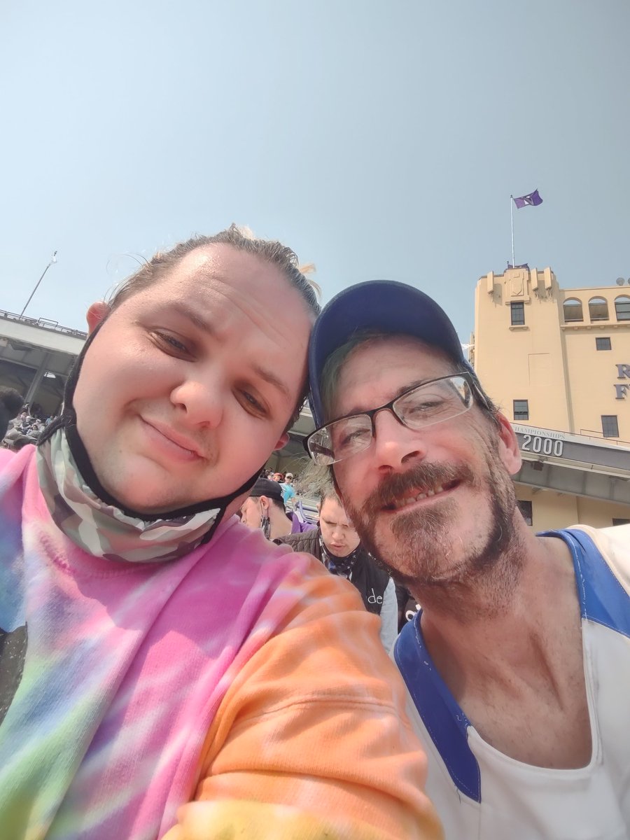 Bansheekuhn20's tweet photo. Me n The @MrsBansheeKuhn catching @IndStFB vs @NUFBFamily today. Might not been a win but we both are #True2Blue. #ontothenextone https://t.co/tefdAqSHkN
