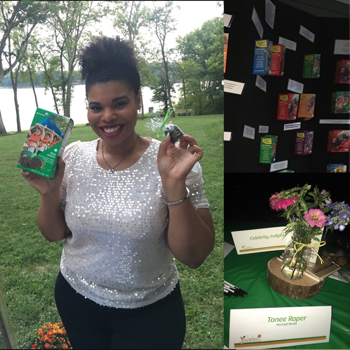 ToneeRoper's tweet photo. Thank you to @GSCentralIL for inviting me to be a apart of their  #cookiesandcocktails event! 🍪🍹

Many great memories as a #girlscout. Lovely to see the tradition continue! 💙🤎💚 https://t.co/qYkP2CvK8z