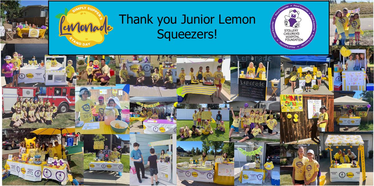 We’re excited to announce <a href="/simplysupperyeg/">Simply Supper</a>’s Lemonade Stand Day raised $333,875.00 this year, raising more than $1M in 8 years for Stollery kids! A sweet, sweet thank you to the junior lemon squeezers, lemon parents, planning committee, sponsors, and YOU – community supporters!🍋