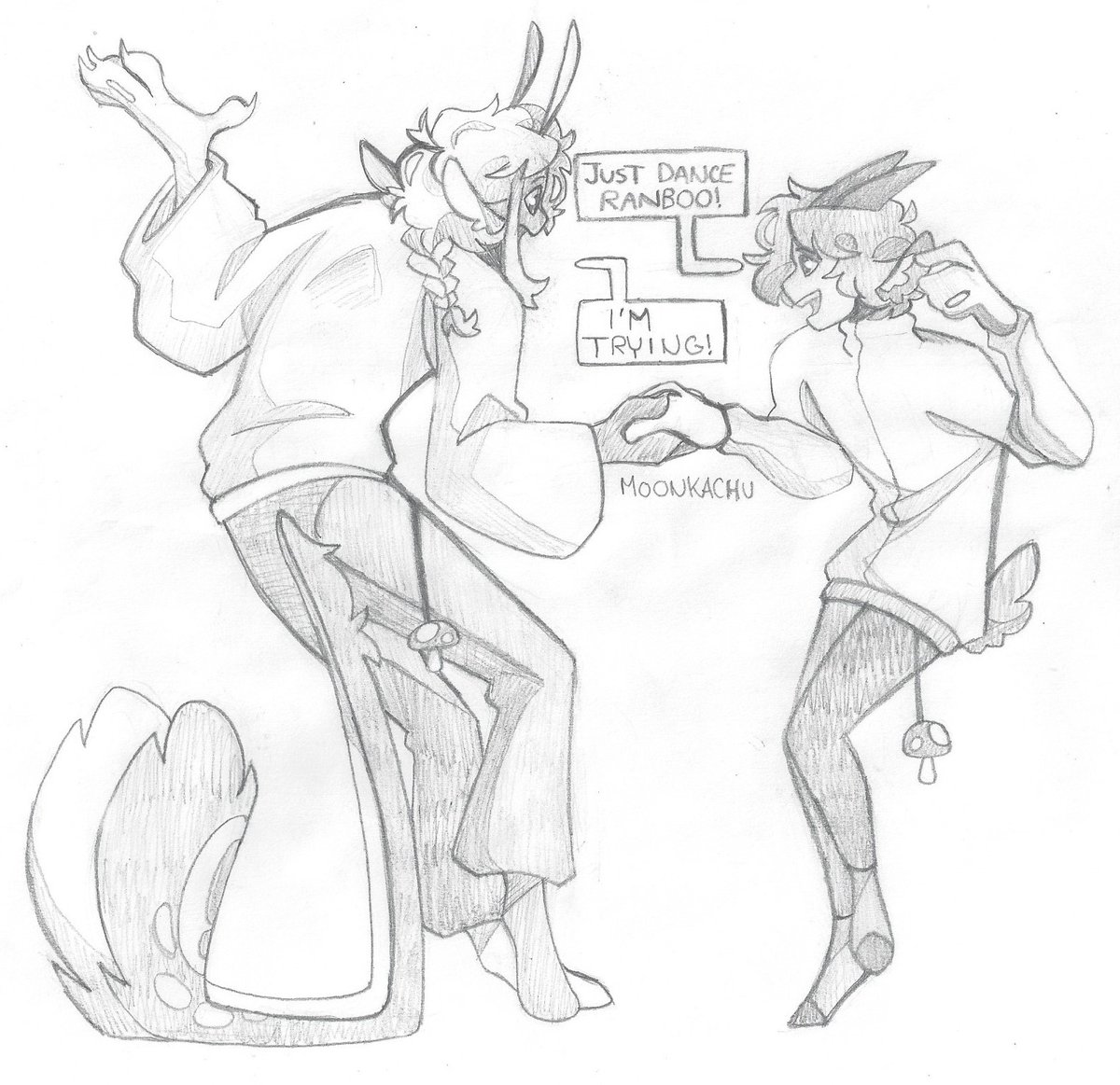 M00NKACHU's tweet photo. DAY 63 OF DAILY BEEDUO FOR THE REST OF RANBOOS UK TRIP- PENCIL DOODLE TODAY? I WASNT ABLE TO DRAW ON MY PHONE TODAY ;0; ANYHOO- LOOK AT EM DANCE :3 (IT LOOKS SO BAD IM SORRY AAA)

RTs ARE EXTREMELY APPRECIATED

#ranboofanart #ranboo #tubbo #tubbofanart https://t.co/qu3uHdwguU