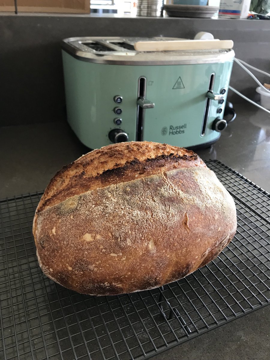 Cameron’s cooking continues in the House of Sloan, with sourdough bread!