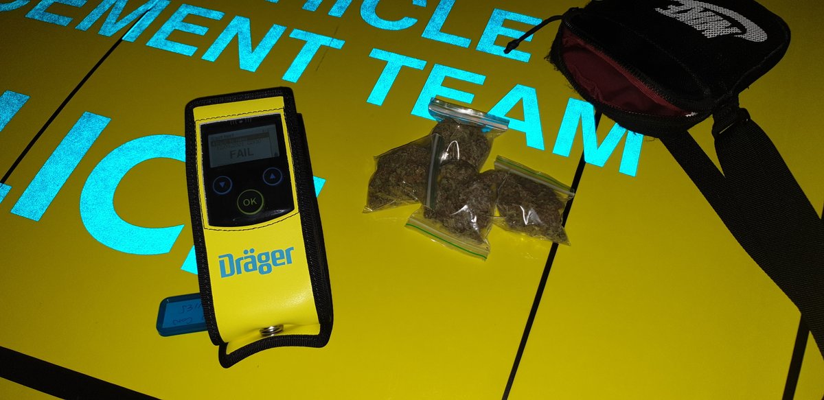 Another accident waiting to happen; vehicle travelling Eastbound M62 at 112mph. Driver in possession of Cannabis and is clearly drunk. He blows 91 at the roadside and refuses to provide in custody. His two passengers were also reported for not wearing seatbelts.
 <a href="/NWmwaypolice/">North West Motorway Police</a>