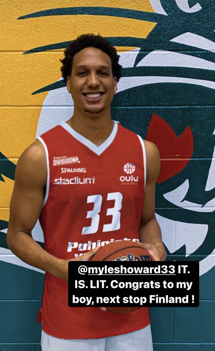 Let’s GOOO!!! I’m so proud of <a href="/Milo_Howard33/">Myles Howard</a> making his dream come true! I’ll never forget first time I saw Myles play…I called coach Sall “if we don’t offer this kid…I’ll quit” lmao plenty hard work! Shot block king, amazing leader, better person! And now PRO! Love you man❤️