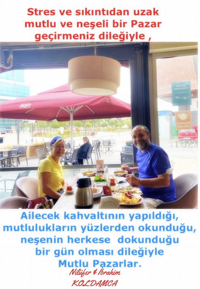 𝓘̇𝓫𝓻𝓪𝓱𝓲𝓶 𝓚𝓞𝓛𝓓𝓐𝓜𝓒𝓐 (@ibrahimkoldamca) on Twitter photo Ailecek kahvaltının yapıldığı, 
mutlulukların yüzlerden okunduğu, 
neşenin herkese  dokunduğu 
bir gün olması dileğiyle 
Mutlu Pazarlar. Ailecek kahvaltının yapıldığı, 
mutlulukların yüzlerden okunduğu, 
neşenin herkese  dokunduğu 
bir gün olması dileğiyle 
Mutlu Pazarlar.