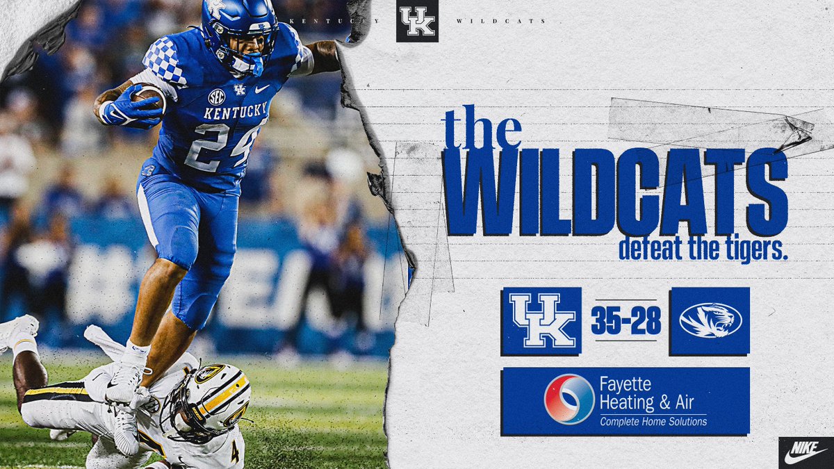 That's a Kentucky win! #ForTheTeam 😼🏈
