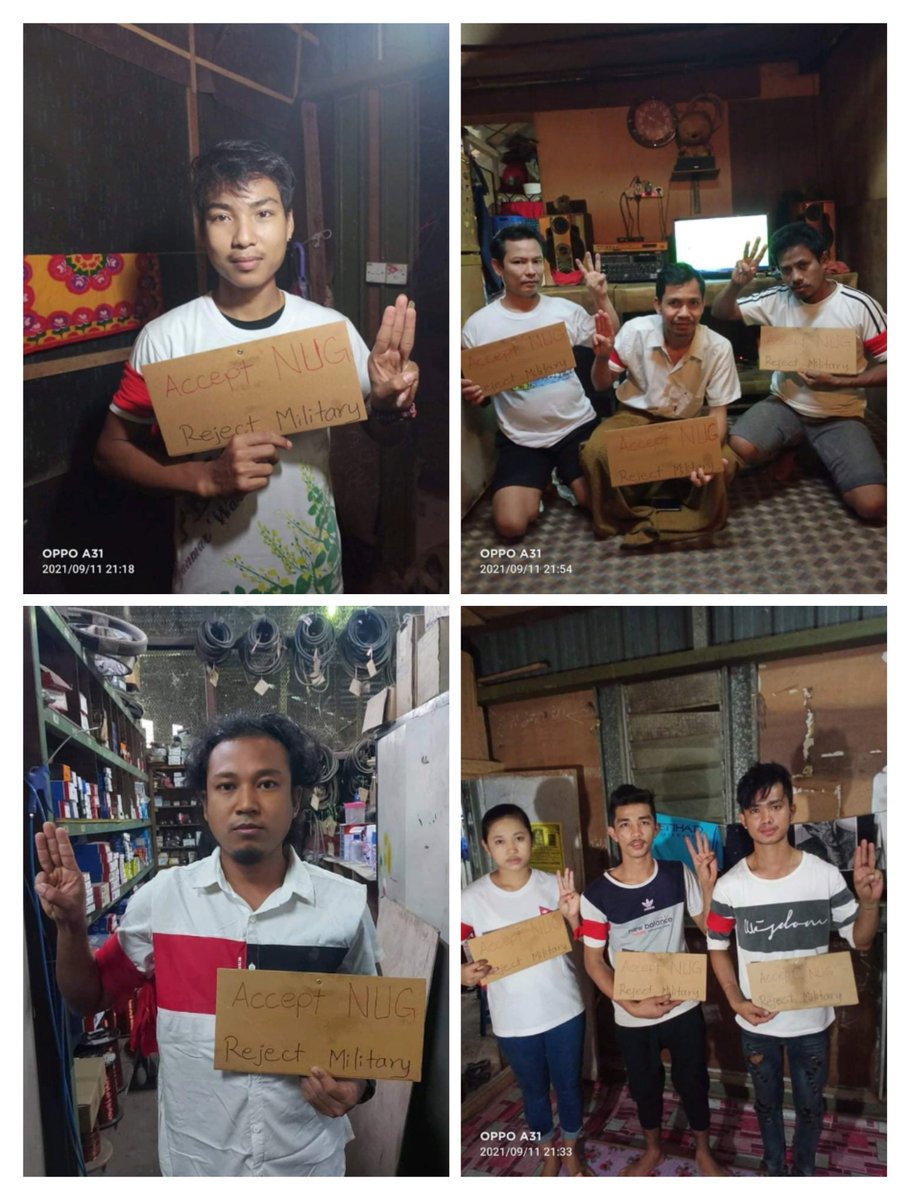 Myanmar Migrant Workers in Malaysia showed their support of the National Unity Government (NUG) and protested against the military dictatorship.
#RecognizeNUG #Sep12Coup
#WhatsHappeningInMyanmar