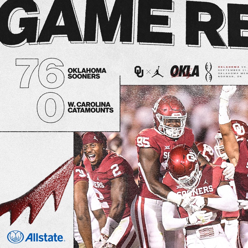 OU_Football's tweet photo. Mission accomplished. 

#OUDNA