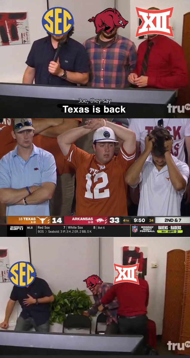 BlakeCarter007's tweet photo. #TEXvsARK @barstoolsports https://t.co/V3No9k5oa7
