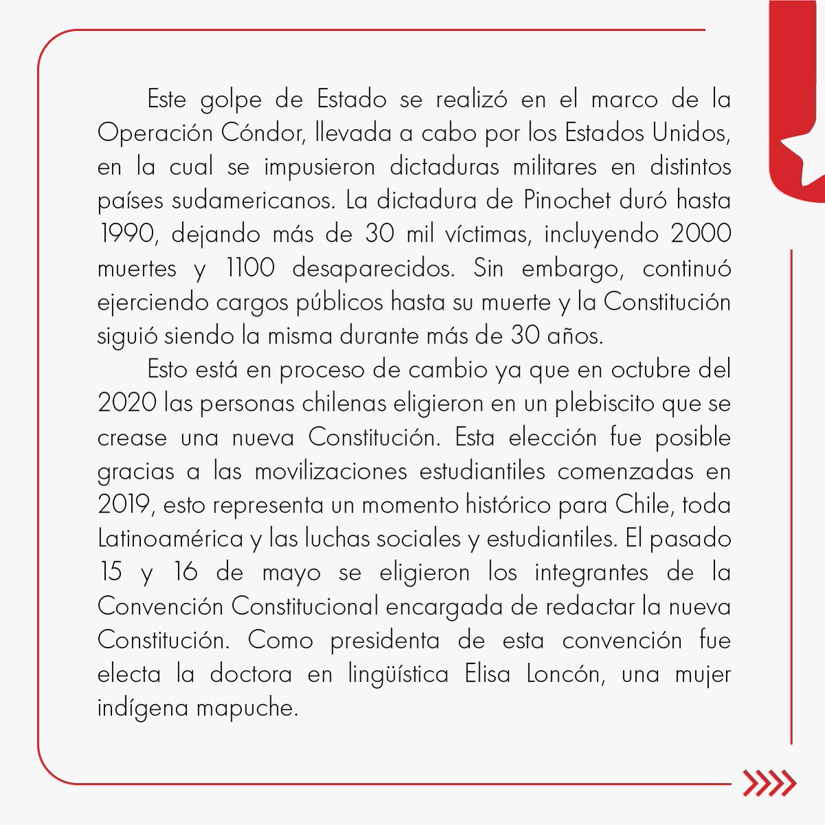 FEUNA_CR's tweet photo. #Repost
📍48 AÑOS DEL GOLPE DE ESTADO EN CHILE
"La historia es nuestra y la hacen los pueblos"
https://t.co/HynZXuUkeq
#FEUNA #UNA https://t.co/LMeAsEGvqv
