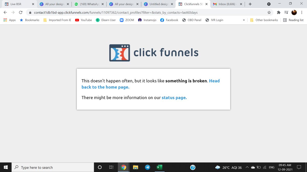 RichthinkerRS's tweet photo. @clickfunnels This Happens Very Often while downloading Funnel Contacts. facing for years long.

Didnt get Support from your Team even after long emails.

Even not Receiving the contacts on Email on time.

Worst after sales support https://t.co/JT2ClGI1uM