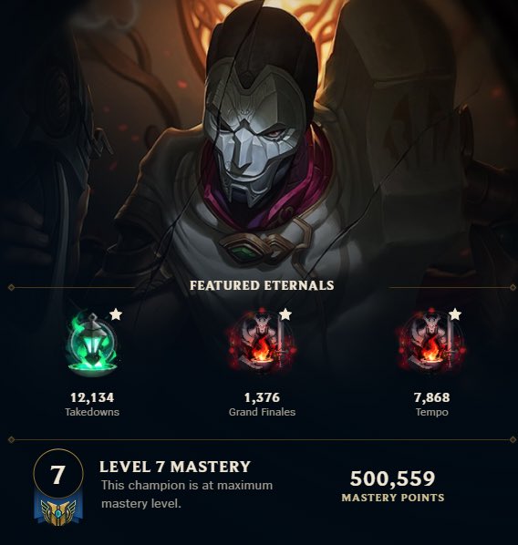 SpacelovesIdols's tweet photo. I am so excited! Tonight I finally hit 500k on Jhin! I’m halfway there! https://t.co/9LYFvO6Ml3