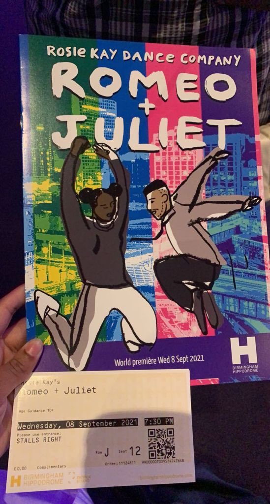 TembiActs's tweet photo. Sat reflecting on this week feeling moved and inspired by the classic Romeo &amp; Juliet being brought to life by the amazing @rosiekaydanceco and her cast/co-choreographers! So many touching moments ❤️ This is Birmingham. So thankful @BrumHippodrome @ChrisSudworth @TajaChristian https://t.co/LNjhjhAV3l