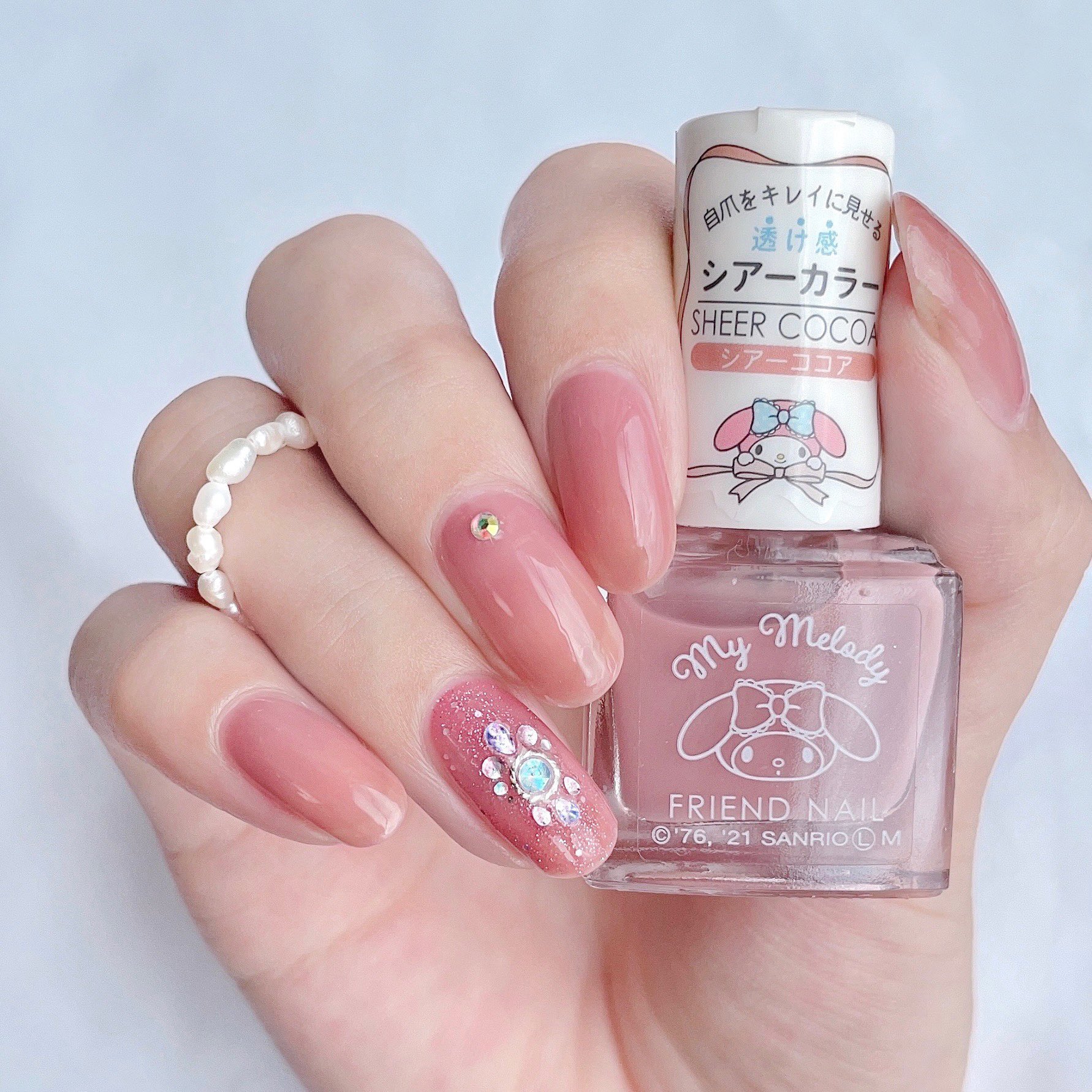 Aika Aiainail セルフネイル フレンドネイルのシアーココアかわいい ダイソーで買えるよー 今日のネイル セルフネイル T Co 33irquo8lr Twitter