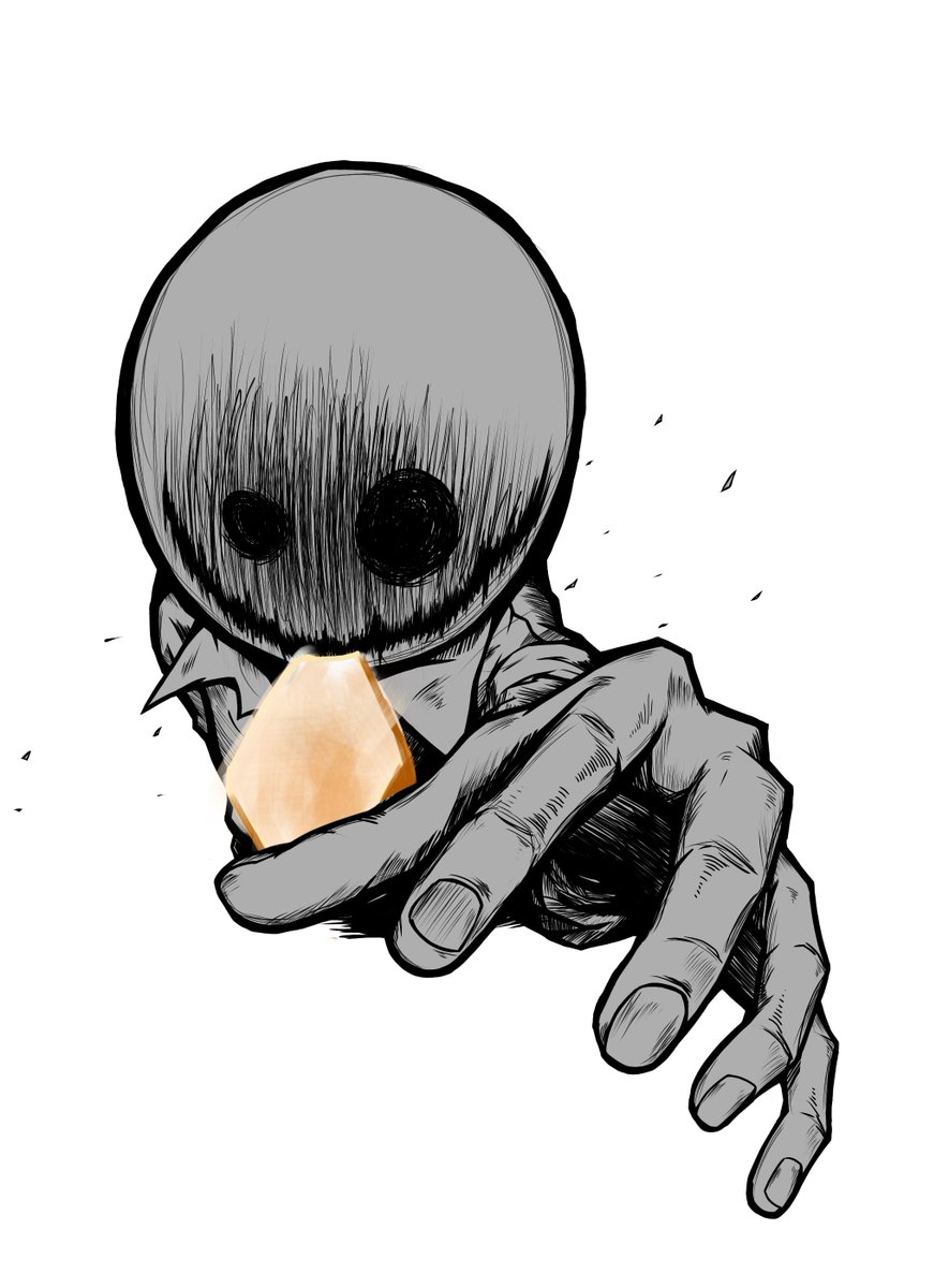 角でぶつかるタイプ カヤのイラスト 角でぶつかるタイプ カヤのイラスト