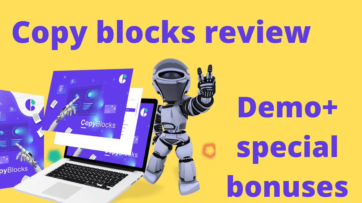 Johnworld14's tweet image. johnsmashworld.blogspot.com/2021/09/copybl…

#copyblocks #copyblocksreview #copyblockshonestreview #copyblockshonestreviewandbonuses
#ai #copywriting #copywritingai #webdesigner #videocreator #socialmediamanager #bloggers #adcreators #contentcreators #agencies #freelancers