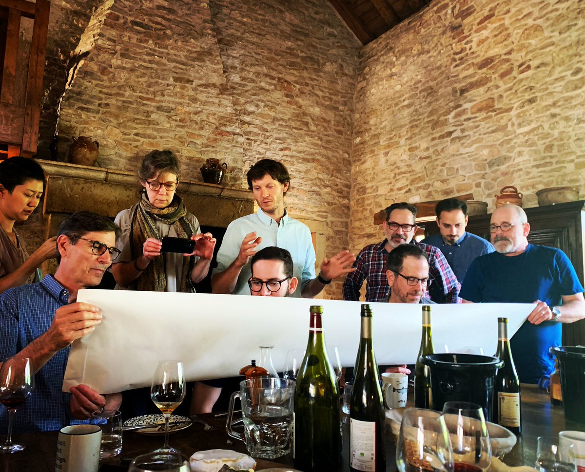 Such an honor to present the map of Alsace's terroirs to <a href="/BeckyWasserman/">Becky Wasserman</a> and <a href="/SkurnikWines/">Skurnik Wines</a> !