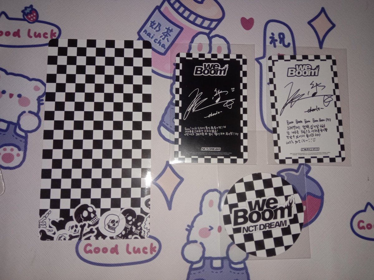 jaemlesalt's tweet photo. wts ph

nct dream we boom pc cc scratch card (sold as set only)
chenle set - 800 + sf

(i'll give u nct2020 past version album for free para dun ko na ipack)

mop: gcash
mod: j/rs

dm to inquire https://t.co/Z36QoimkPb