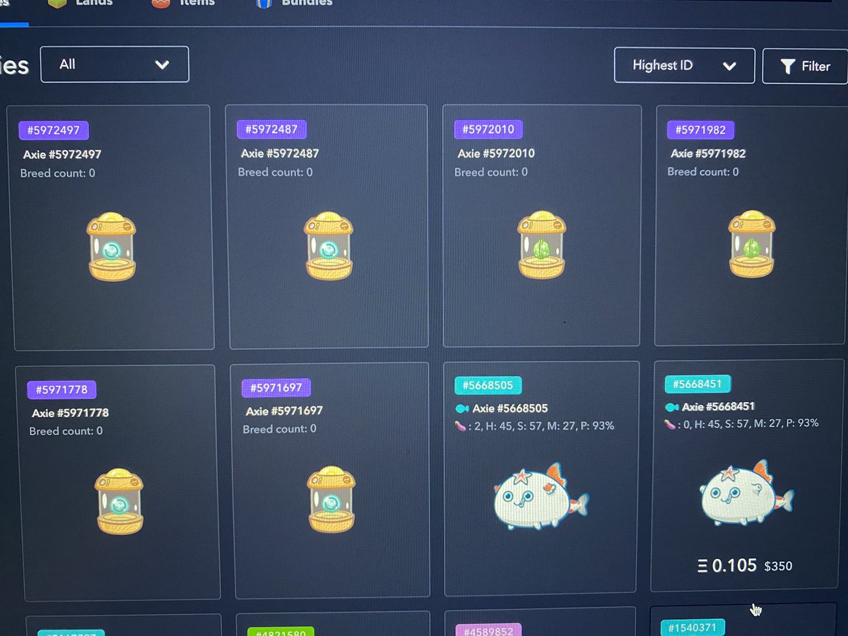 AebNFT's tweet photo. 1st place winner your Axies will be hatched on Friday.. Looking forward to onboard you ❤️ https://t.co/I3Z1YOkPwW