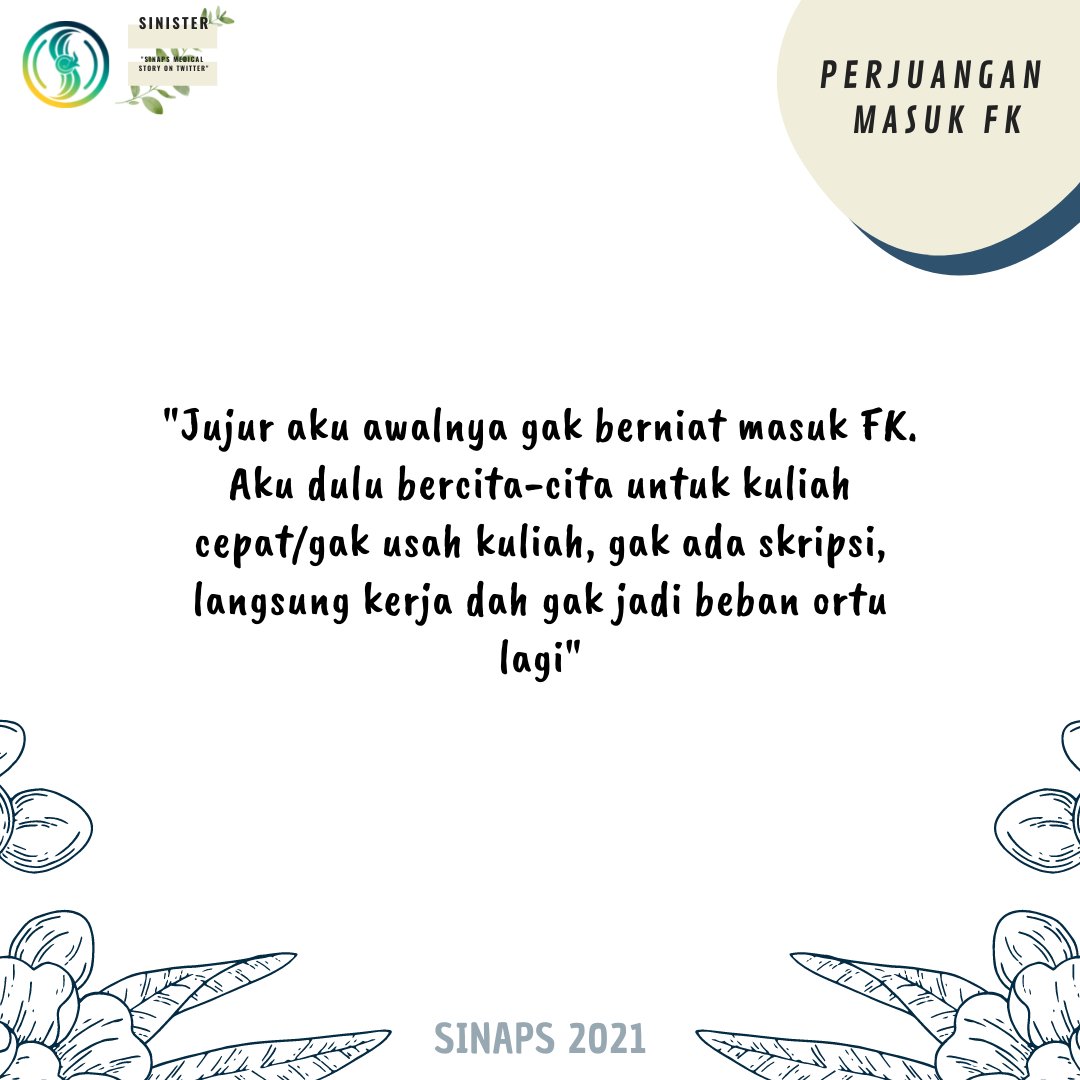 sinapsfkunej's tweet photo. [ SINISTER CHAPTER 1 : PART 2 ]

Hi Medical Addict!🧑‍⚕️👩‍⚕️
Welcome to SINISTER Chapter 1 : Part 2❤️‍🔥

Cerita kali ini merupakan kelanjutan dari SINISTER chapter 1 : part 1 kemarin, yang mengisahkan perjuangan para mahasiswa FK UNEJ  memperjuangkan mimpinya🩺

Check it out‼️ https://t.co/eI9Dnl9RGH