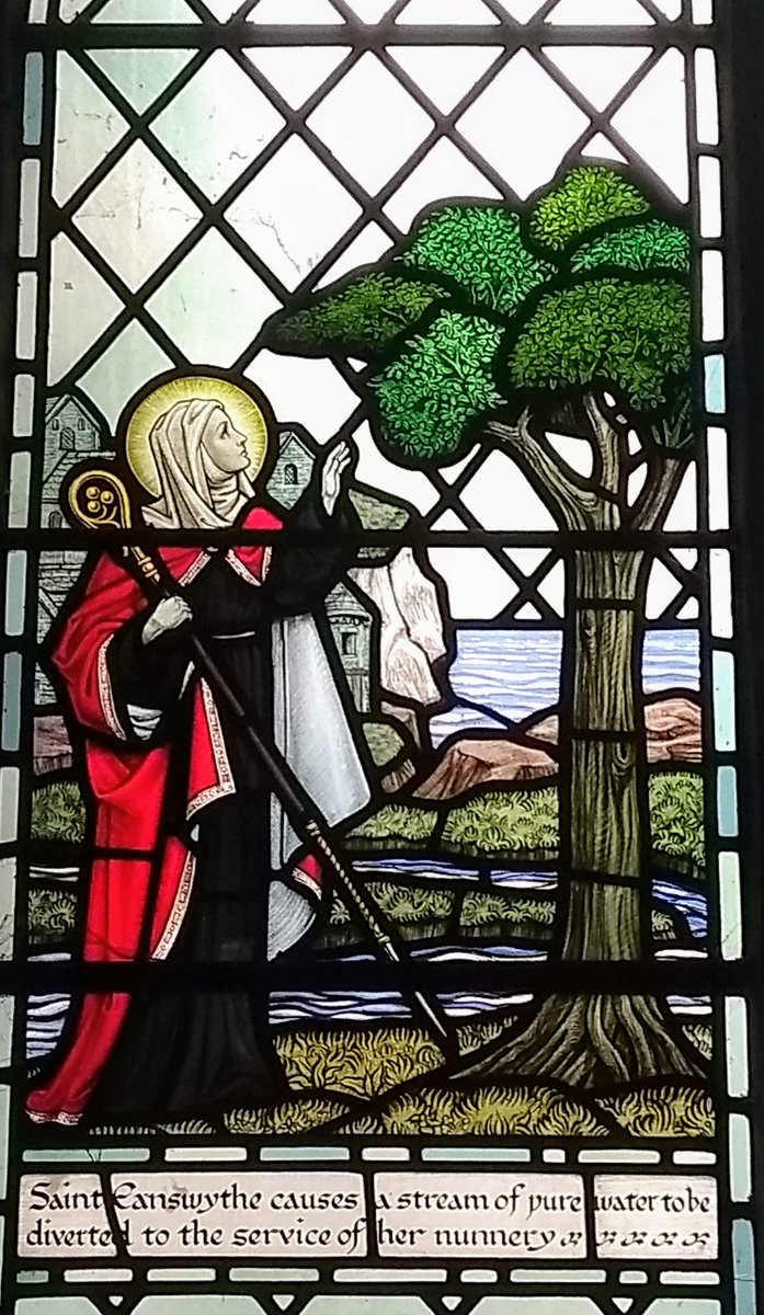 #OTD we celebrate the feast day of St Eanswythe, C7 patron saint of #Folkestone, whose relics still rest here in the ancient parish church. Greetings too, to friends at Brenzett whose church is dedicated to her. #SeptemberSaints