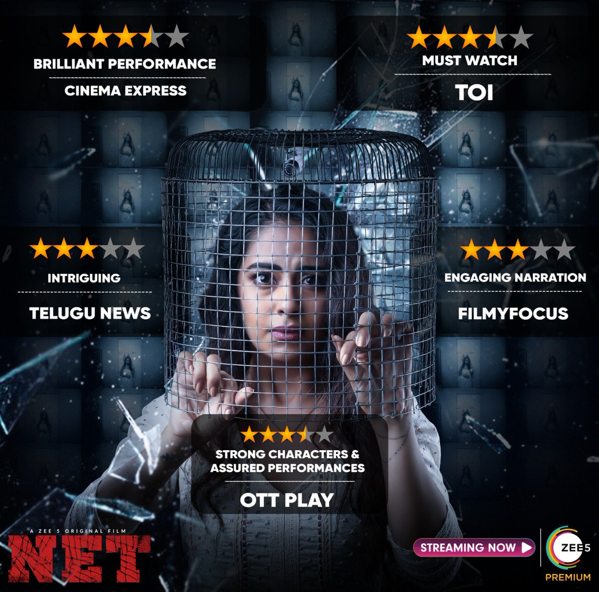 Tremendous response for our Cyber - Thriller #NET #HackedLife! Go watch it today on #ZEE5 exclusively for an intriguing online privacy breach thriller. bit.ly/NET_ZEE5 #NETonZEE5 #StreamingNow