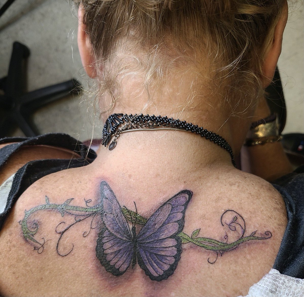 LauraSpangenbe2's tweet photo. @lowkeyvibng My family hates tattoos. So this is my 5th one, I got it for myself for my 60th birthday. https://t.co/PyG4OlCWgj