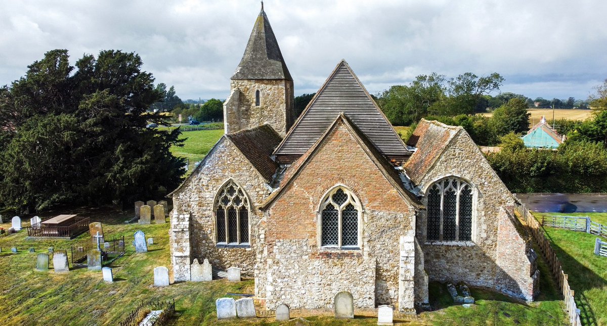 One for the early birds: St. Clement (and it’s ancient Yew), Old Romney on the Romney Marsh, Kent.