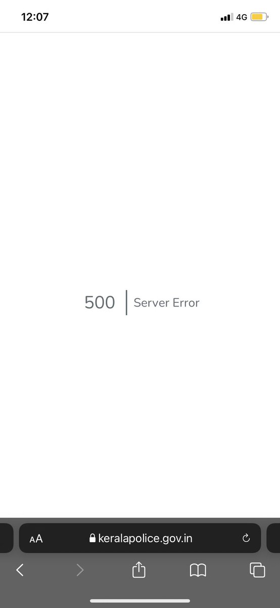 AiseKise's tweet photo. Hi @TheKeralaPolice team, your website is down. https://t.co/sxboQC8Y22