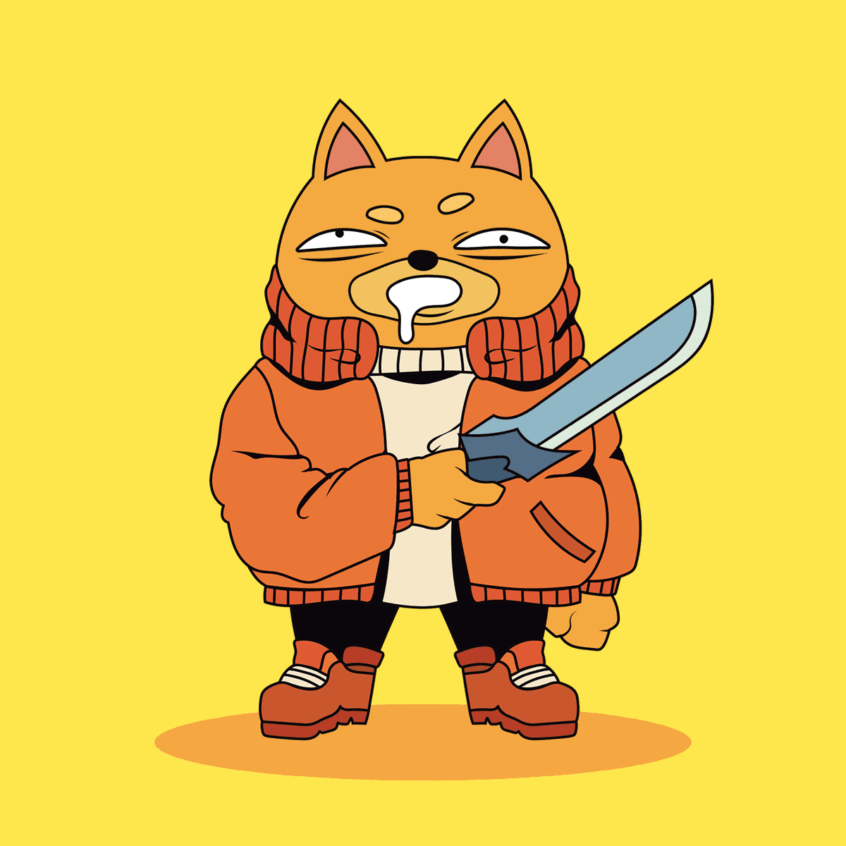 Shitty_Animals's tweet photo. Introducing Shitty Animal #352 - Drunk Carlos Rycat equipped with a dagger
#Rarity - Super Rare

Mint your #ShittyAnimals #NFTs today at https://t.co/RIT4hzsJEC #cat #catnft
#opeansea #OpenSeaNFT #NFT #NFTcollection https://t.co/V8QeoocnPh