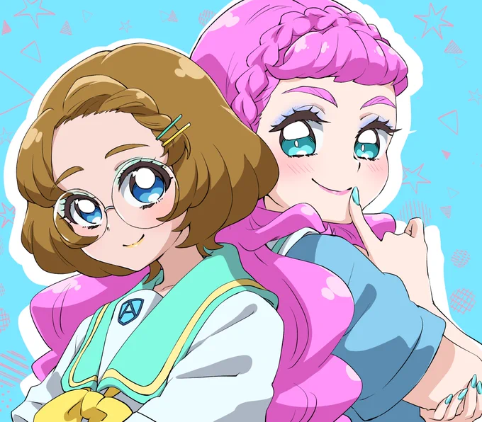 毎週美少女のあすか先輩と仲良しでかわいいみのりん先輩とローラ
 #precure 