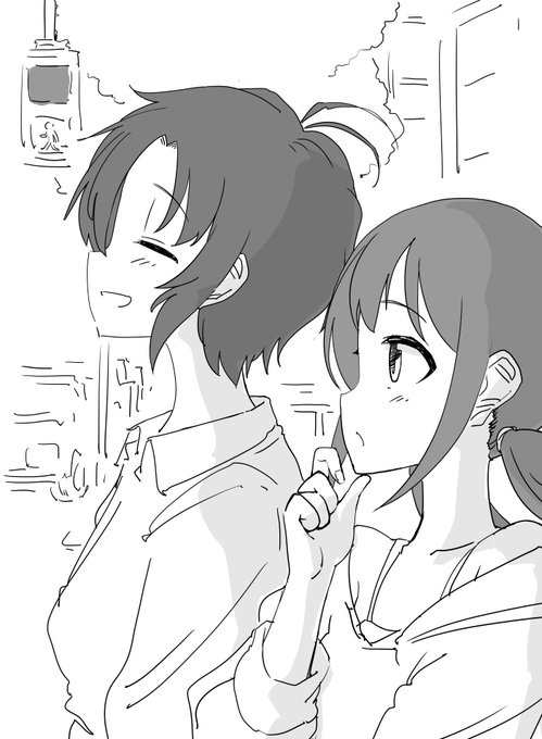 ファンボックスに『一緒に遊びに行ったりする菊地真ちゃんと中野有香ちゃん』リクエストが来ていたので描きました 