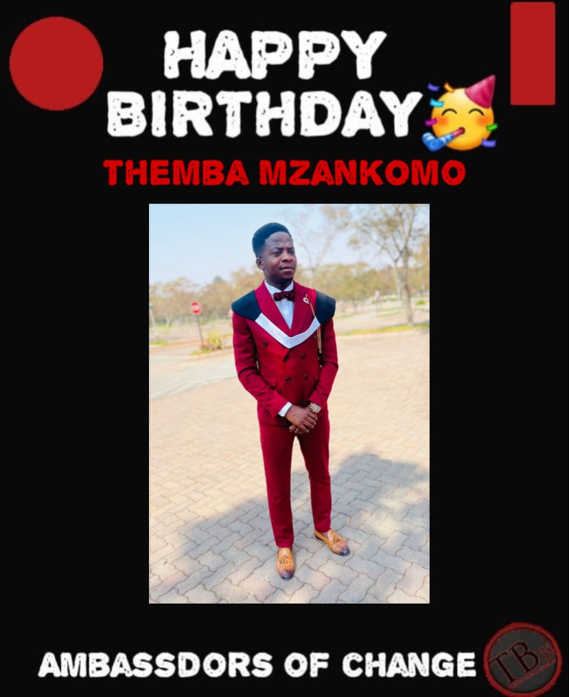 thinkbig39's tweet photo. Happy birthday to one of our ambassadors @Tmzankomo. Have a great one๐๐ฅณ๐๐พ๐
#thinkbig39
#IAmAnAnbassadorOfChange https://t.co/wkKzsc2Sdt