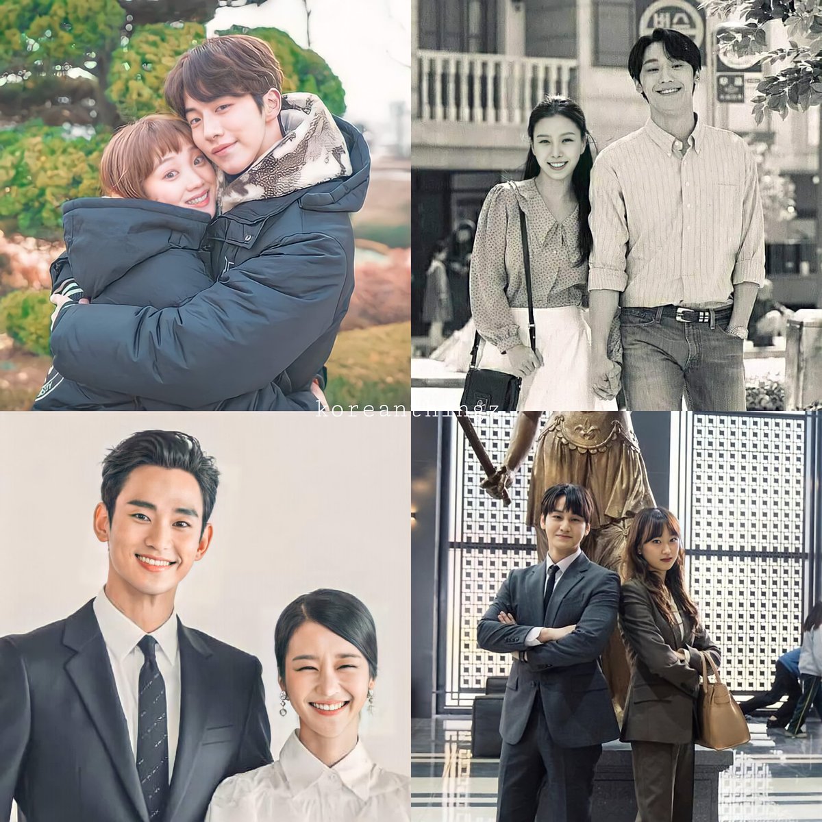 koreanthingz's tweet photo. The category is: Kdrama Couples with top tier ✨Chemistry✨ https://t.co/Kx00fIe8ex