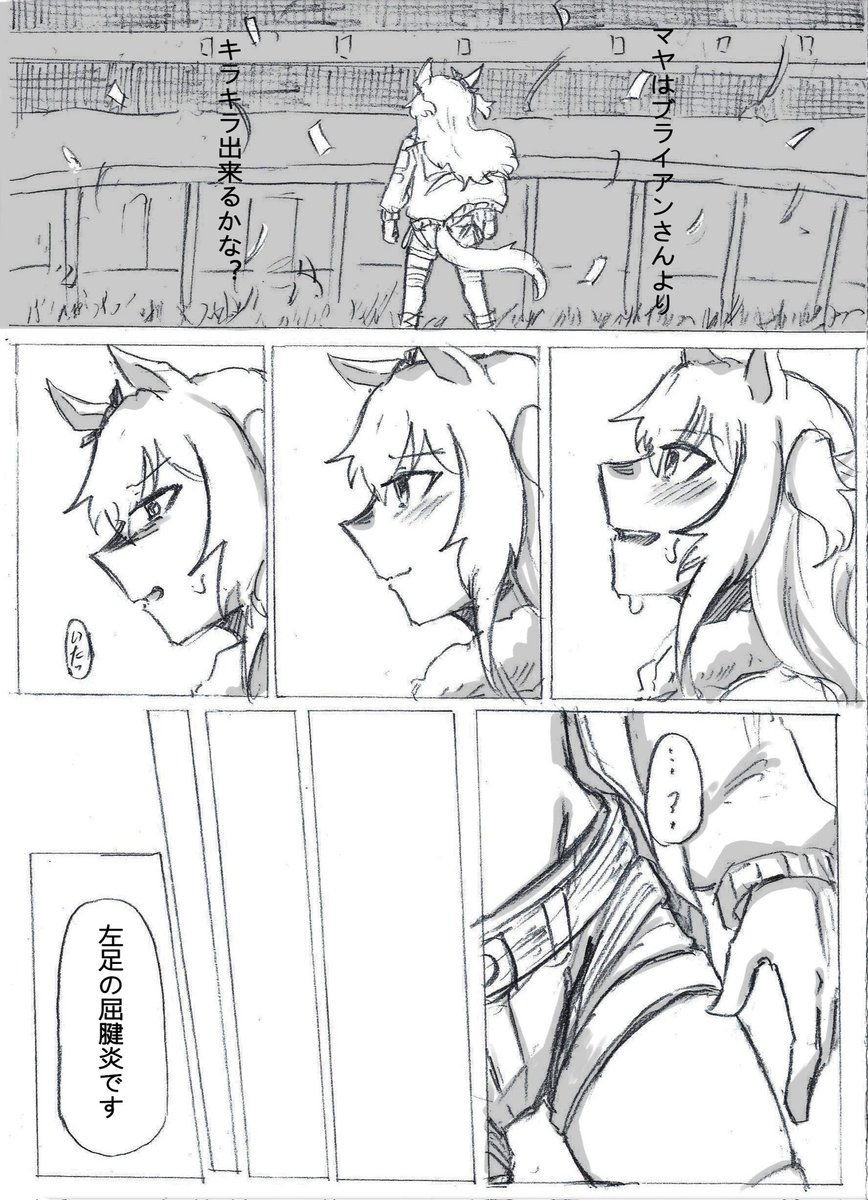 《夕日はいつかに沈む》(再揭)
日本語の修正版と更新の番外篇です!
マヤブラの漫画
※死ネタ/史実ネタ注意
翻訳協力:アライクマさん/アスさん
(4/16)
#ウマ娘 #マヤノトップガン #ナリタブライアン 