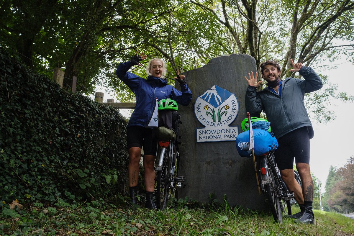 Day 14. 7/15 national parks, 750 miles. Don't think any training could completely prepared us for the hills in Wales. Damn they're gruelling! But, we've made it to Snowdonia National Park with some of our best riding so far. Next stop, Pembrokeshire Coast! #rideforthewild